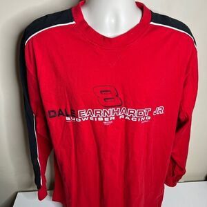 Dale Earnhardt Jr. nascar long sleeve t shirt size large red